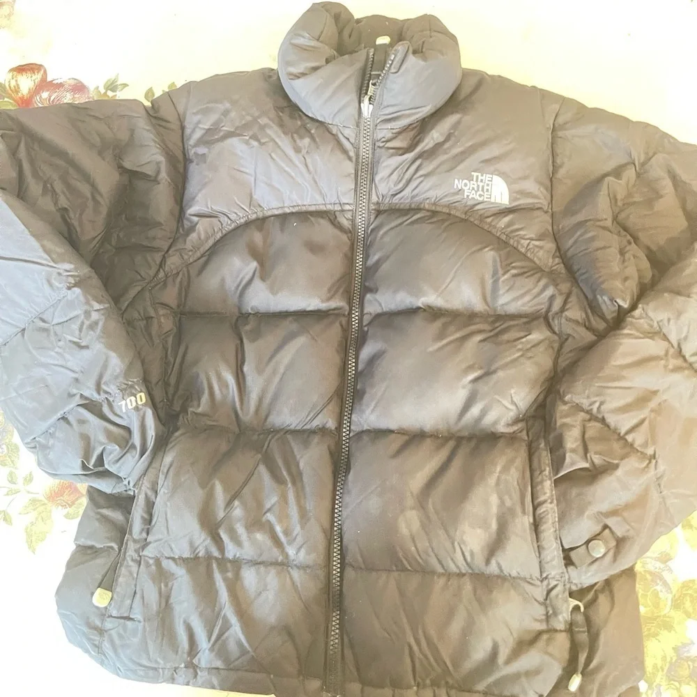 The North Face Nuptse 700 Down Jacket Blue Speckled